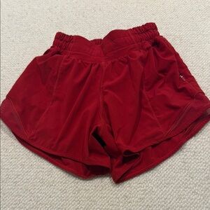 Lululemon Athletica Red Athletic Shorts